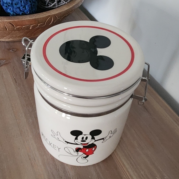 🐭 Disney Mickey Mouse Ceramic Canister – Storage Jar, Classic Design, Clean Con - Picture 6 of 14